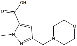 2-Methyl-5-Morpholin-4-ylMethyl-2H-pyrazole-3-carboxylic acid 구조식 이미지