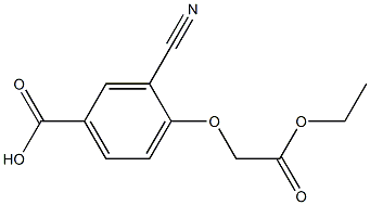 3-Cyano-4-ethoxycarbonylMethoxy-benzoic acid Structure