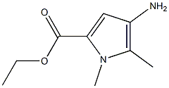 4-AMino-1,5-diMethyl-1H-pyrrole-2-carboxylic acid ethyl ester Structure