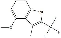 4-Methoxy-3-Methyl-2-(trifluoroMethyl)-1H-indole Structure