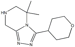 5,5-DiMethyl-3-(tetrahydro-pyran-4-yl)-5,6,7,8-tetrahydro-[1,2,4]triazolo[4,3-a]pyrazine 구조식 이미지