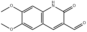 6,7-DiMethoxy-2-oxo-1,2-dihydro-quinoline-3-carbaldehyde 구조식 이미지