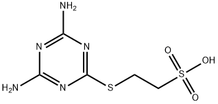 2-(4,6-DiaMino-1,3,5-triazin-2-yl)sulfanylethanesulfonic Acid Structure