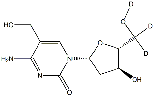 5-(HydroxyMethyl)deoxycytidine-d3 구조식 이미지