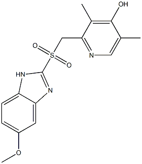 2-[[(5-Methoxy-1H-benziMidazol-2-yl)sulfonyl]Methyl]-3,5-diMethyl-4-hydroxy-pyridine Structure