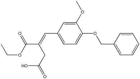 [[3-Methoxy-4-(phenylMethoxy)phenyl]Methylene]butanedioic Acid Ethyl Ester 구조식 이미지