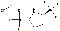 (+)-(2S,5S)-2,5-(DiMethyl-d6)pyrrolidine Hydrochloride Structure