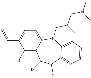 5-[3-(DiMethylaMino)-2-Methylpropyl]-10,11-dihydro-5H-dibenz[b,f]azepine-2-carboxaldehyde-d3 구조식 이미지