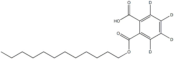 Monolauryl Phthalate-d4 구조식 이미지