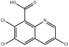 3,6,7-Trichloroquinoline-8-carboxylic Acid Structure