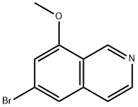 6-broMo-8-Methoxyisoquinoline 구조식 이미지