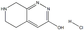 5,6,7,8-Tetrahydropyrido[3,4-c]pyridazin-3-ol hydrochloride 구조식 이미지