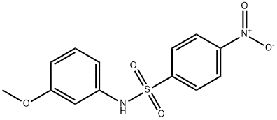 N-(3-Methoxyphenyl)-4-nitrobenzenesulfonaMide, 97% 구조식 이미지