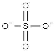 Sulfate, Ion chroMatography standard solution, Specpure|r, SO{4}|-^2 1000Dg/Ml 구조식 이미지