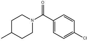 1-(4-Chlorobenzoyl)-4-Methylpiperidine, 97% 구조식 이미지