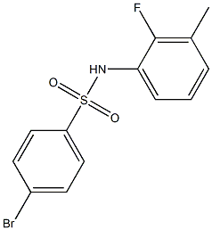 4-BroMo-N-(2-fluoro-3-Methylphenyl)benzenesulfonaMide, 97% 구조식 이미지