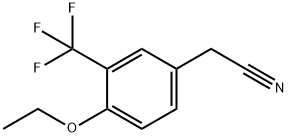 4-Ethoxy-3-(trifluoroMethyl)phenylacetonitrile, 97% 구조식 이미지