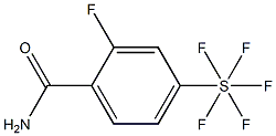 2-Fluoro-4-(pentafluorothio)benzaMide, 97% Structure