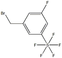 3-Fluoro-5-(pentafluorothio)benzyl broMide, 97% 구조식 이미지