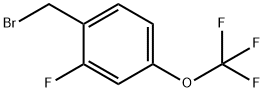 2-Fluoro-4-(trifluoroMethoxy)benzyl broMide, 97% 구조식 이미지