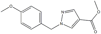 Methyl 1-(4-Methoxybenzyl)-1H-pyrazole-4-carboxylate Structure