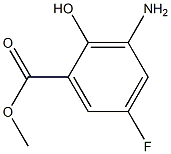 3-AMino-5-fluoro-2-hydroxy-benzoic acid Methyl ester Structure