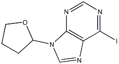 6-Iodo-9-(tetrahydro-furan-2-yl)-9H-purine Structure