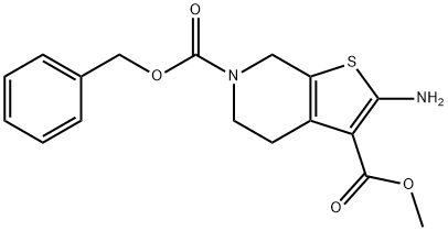2-AMino-4,7-dihydro-5H-thieno[2,3-c]pyridine-3,6-dicarboxylic acid 6-benzyl ester 3-Methyl ester Structure