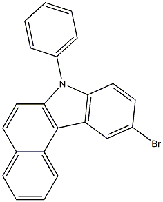 7H-Benzo[c]carbazole,10-broMo-7-phenyl- Structure
