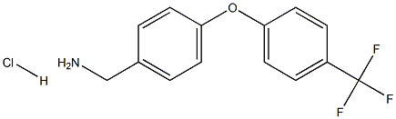 4-[4-(TRIFLUOROMETHYL)PHENOXY]BENZYLAMINE HCL Structure