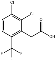 2,3-DICHLORO-6-(TRIFLUOROMETHYL)PHENYLACETIC ACID Structure