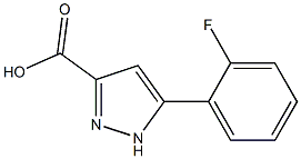 5-(2-fluorophenyl)-1H-pyrazole-3-carboxylic acid 구조식 이미지