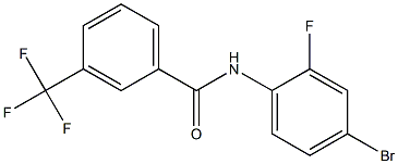 N-(4-bromo-2-fluorophenyl)-3-(trifluoromethyl)benzamide Structure