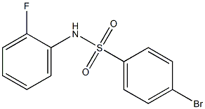 4-bromo-N-(2-fluorophenyl)benzenesulfonamide Structure