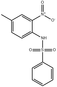 N-(4-Methyl-2-nitrophenyl)benzenesulfonamide 구조식 이미지