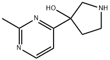 3-(2-methylpyrimidin-4-yl)pyrrolidin-3-ol Structure