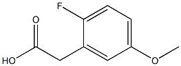 2-Fluoro-5-methoxyphenylacetic acid Structure