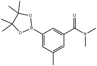 N,N,3-Trimethyl-5-(4,4,5,5-tetramethyl-1,3,2-dioxaborolan-2-yl)benzamide 구조식 이미지