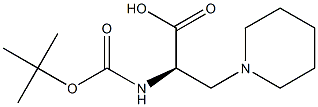 Boc-3-(1-piperidinyl)-D-alanine Structure