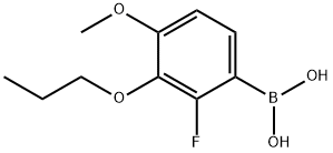 2-Fluoro-4-methoxy-3-propoxyphenylboronic acid 구조식 이미지