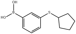 3-(Cyclopentylthio)phenylboronic acid 구조식 이미지