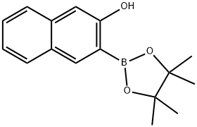 3-Hydroxynaphthalene-2-boronic acid pinacol ester Structure