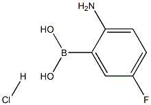 2-Amino-5-fluorobenzeneboronic acid hydrochloride 구조식 이미지