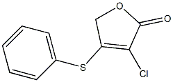 3-Chloro-4-(phenylsulfanyl)-2,5-dihydrofuran-2-one 구조식 이미지