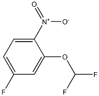 4-fluoro-2-difluoroMethoxynitrobenzene 구조식 이미지