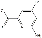 6-aMino-4-broMopicolinoyl chloride Structure