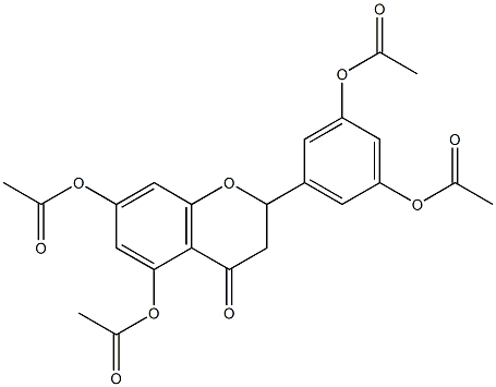 3',5,5',7-Tetraacetoxyflavanone Structure