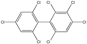 2,2',3,4,4',6,6'-Heptachlorobiphenyl Solution Structure