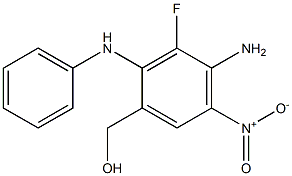 (4-aMino-3-fluoro-5-nitro-2-(phenylaMino)phenyl)Methanol 구조식 이미지