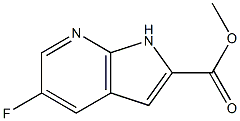 Methyl 5-fluoro-7-azaindole-2-carboxylate 구조식 이미지